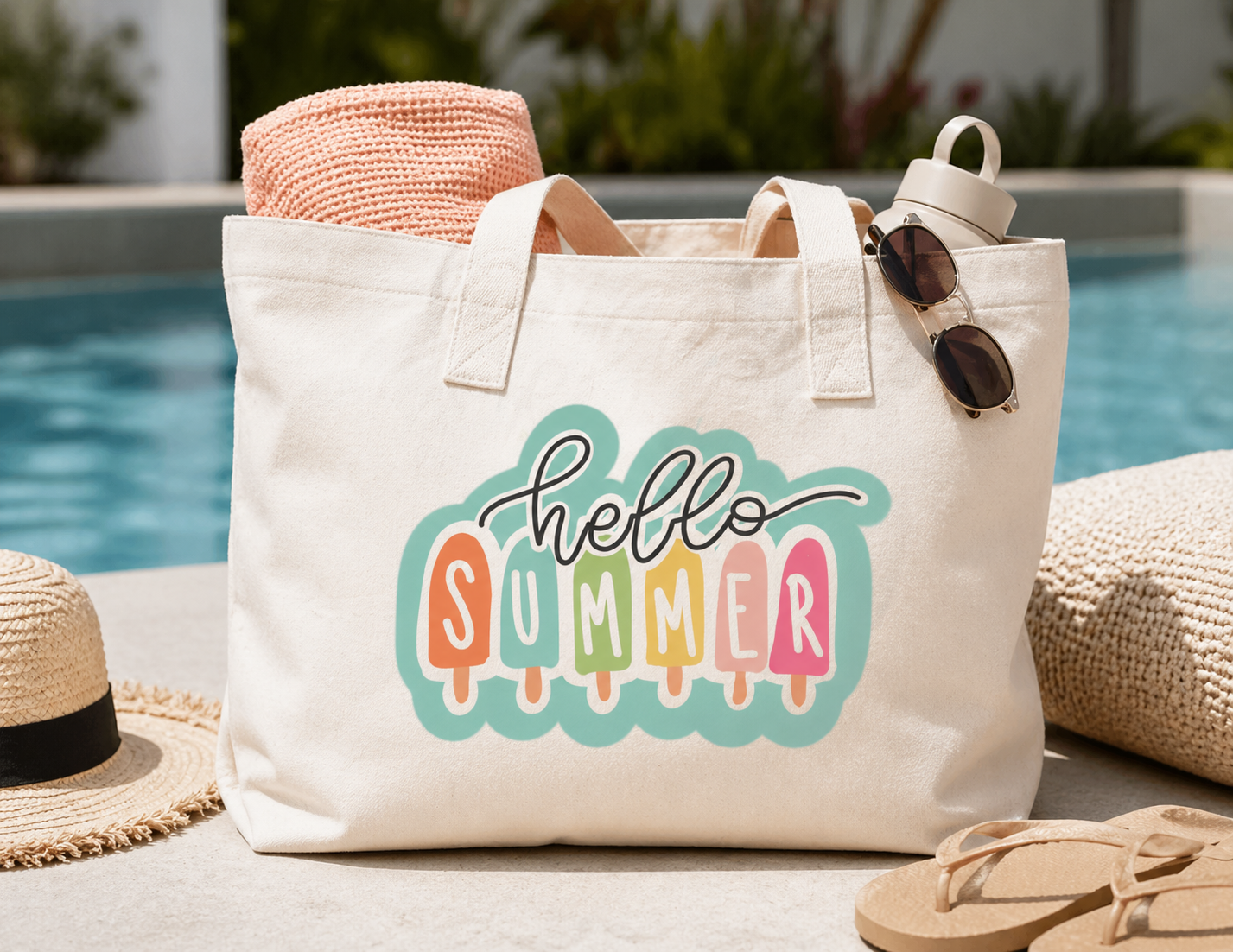Hello Summer Popsicle SVG – Cute Retro Summer Design