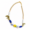 Amalfi Lemon & Porcelain Beaded Necklace
